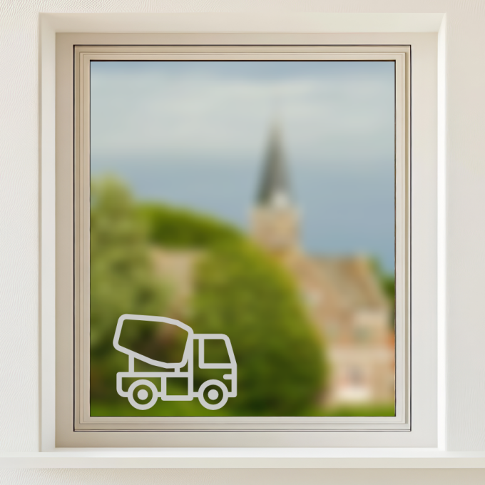 Glastattoo - Baufahrzeug – Fahrmischer