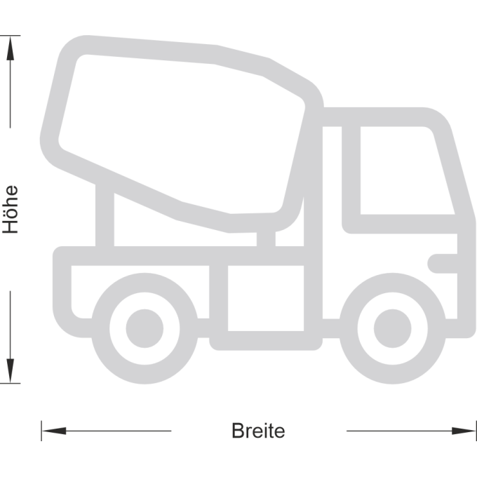 Glastattoo - Baufahrzeug – Fahrmischer