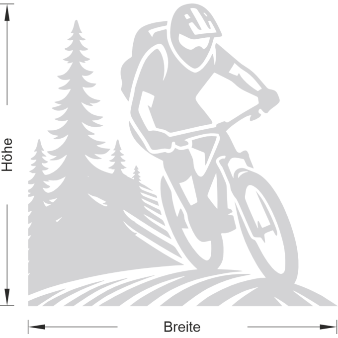 Glastattoo - Mountainbiker Mountainbike Trail