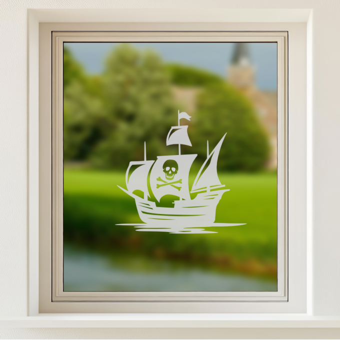 Glastattoo - Piratenschiff