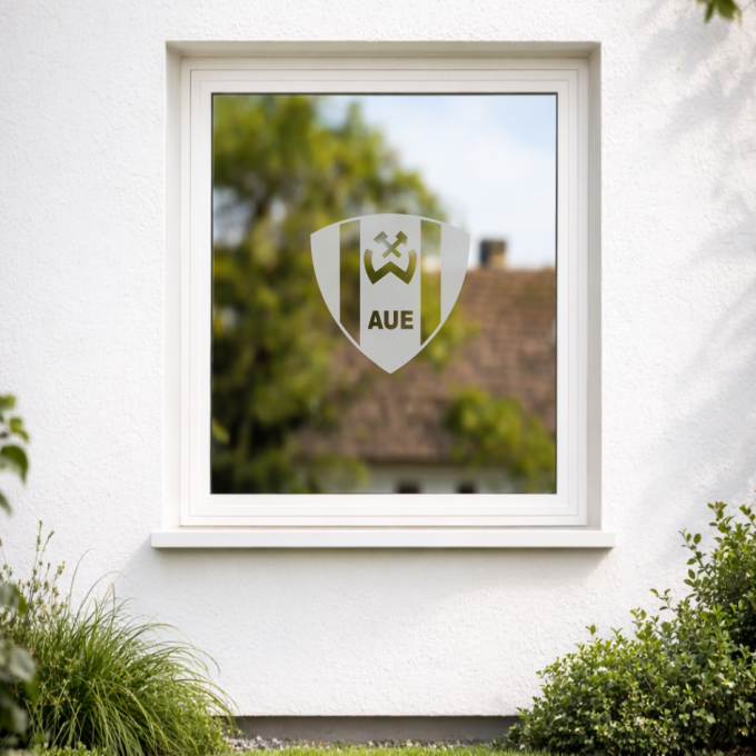 BSG Wismut Aue Aufkleber „Wappen“ – Fenstersticker | Dekorfuchs