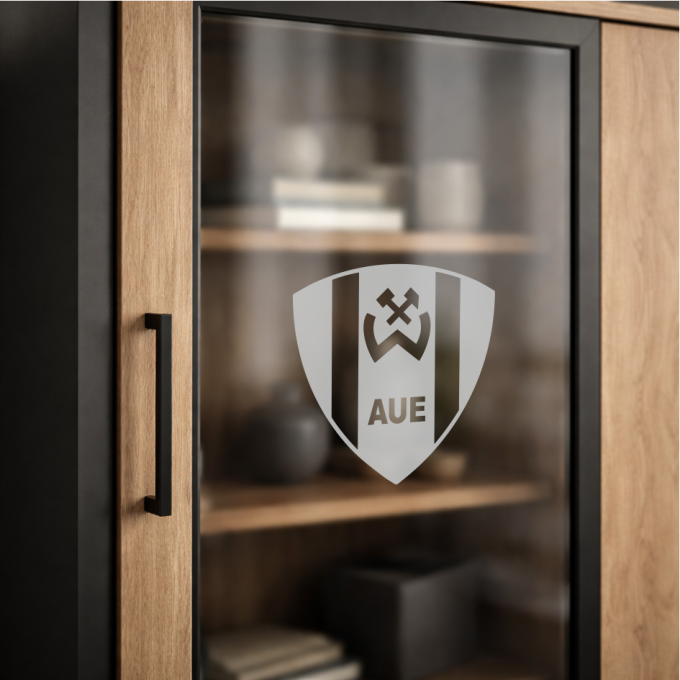 BSG Wismut Aue Aufkleber „Wappen“ – Fenstersticker | Dekorfuchs