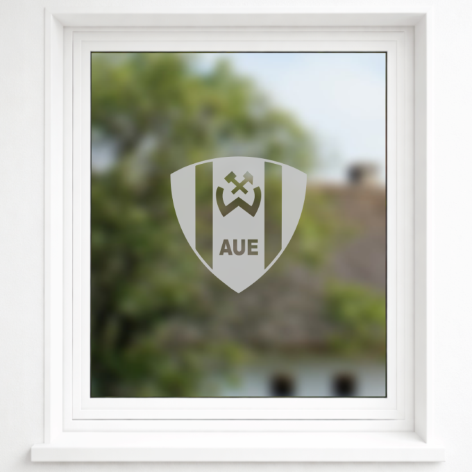 BSG Wismut Aue Aufkleber „Wappen“ – Fenstersticker | Dekorfuchs