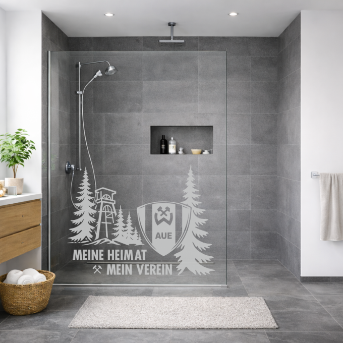 BSG Wismut Aue Aufkleber „Meine Heimat Mein Verein“ – Fenstersticker | Dekorfuchs