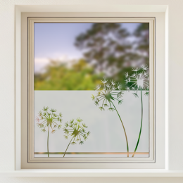 Sichtschutz - Vier Pusteblumen