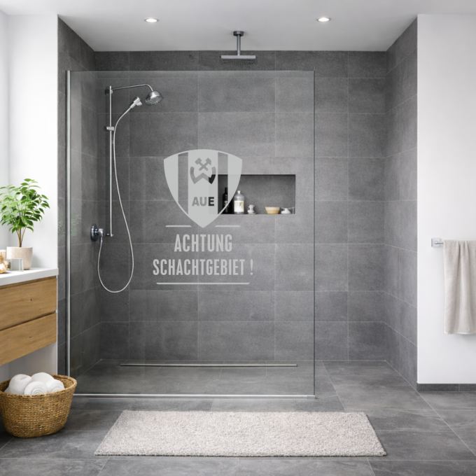 BSG Wismut Aue Aufkleber „Wappen - Achtung Schachtgebiet!“ – Fenstersticker | Dekorfuchs