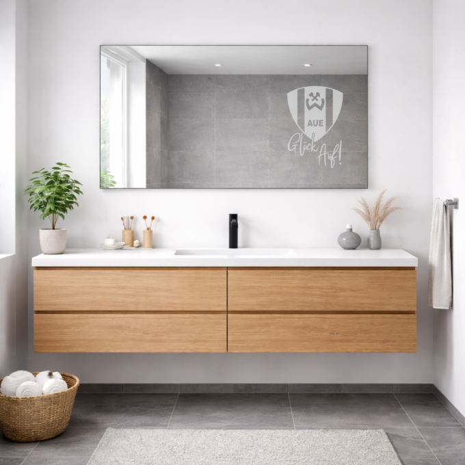 BSG Wismut Aue Aufkleber „Wappen - Glück Auf!“ – Fensteraufkleber | Dekorfuchs