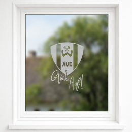 BSG Wismut Aue - Wappen - Glück Auf! - Schreibschrift