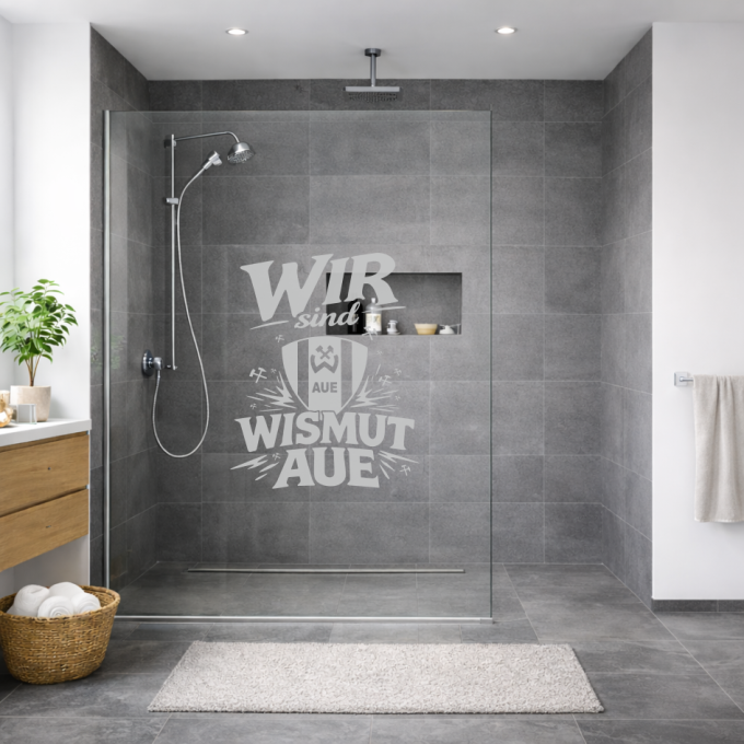 BSG Wismut Aue Aufkleber „Wir sind Wismut Aue“ – Fensteraufkleber | Dekorfuchs