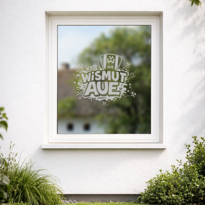 BSG Wismut Aue Aufkleber „Splashmotiv“ – Fensteraufkleber | Dekorfuchs