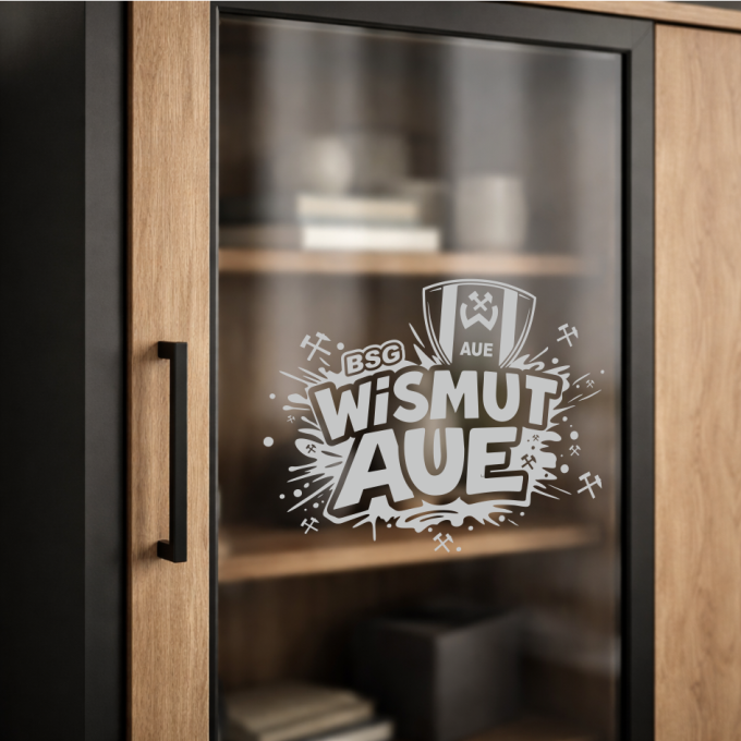 BSG Wismut Aue Aufkleber „Splashmotiv“ – Fensteraufkleber | Dekorfuchs