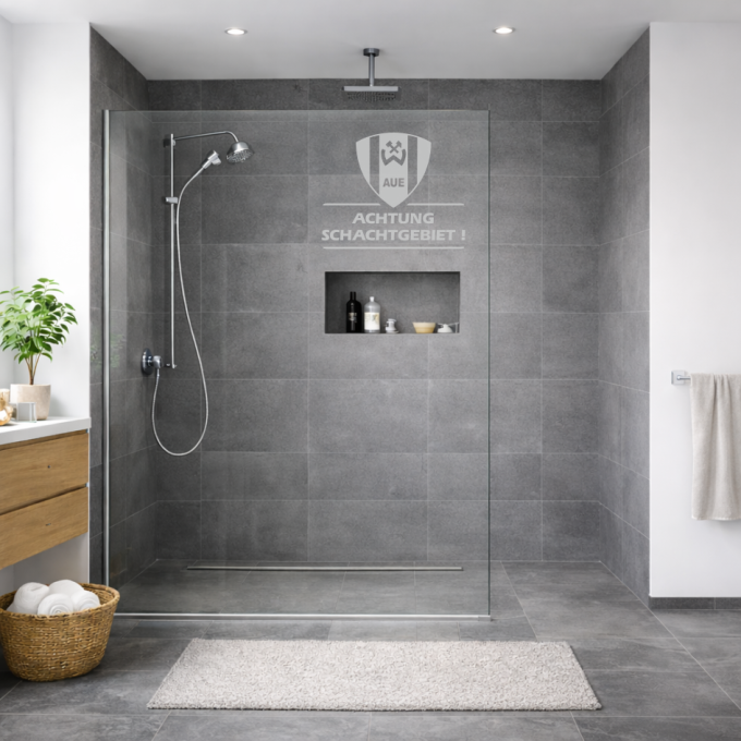 BSG Wismut Aue Aufkleber „Wappen - Achtung Schachtgebiet!“ – Fenstersticker | Dekorfuchs