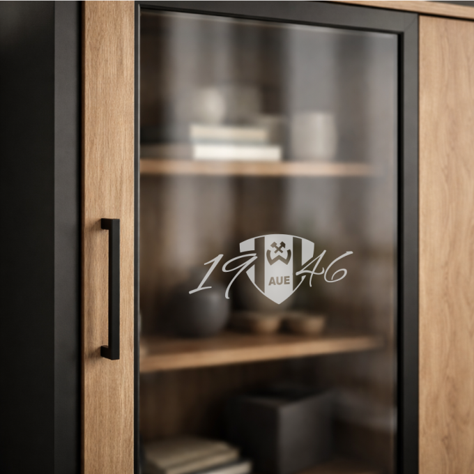 BSG Wismut Aue Aufkleber „Wappen - 1946“ – Fensteraufkleber | Dekorfuchs