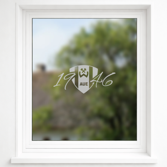 BSG Wismut Aue Aufkleber „Wappen - 1946“ – Fensteraufkleber | Dekorfuchs