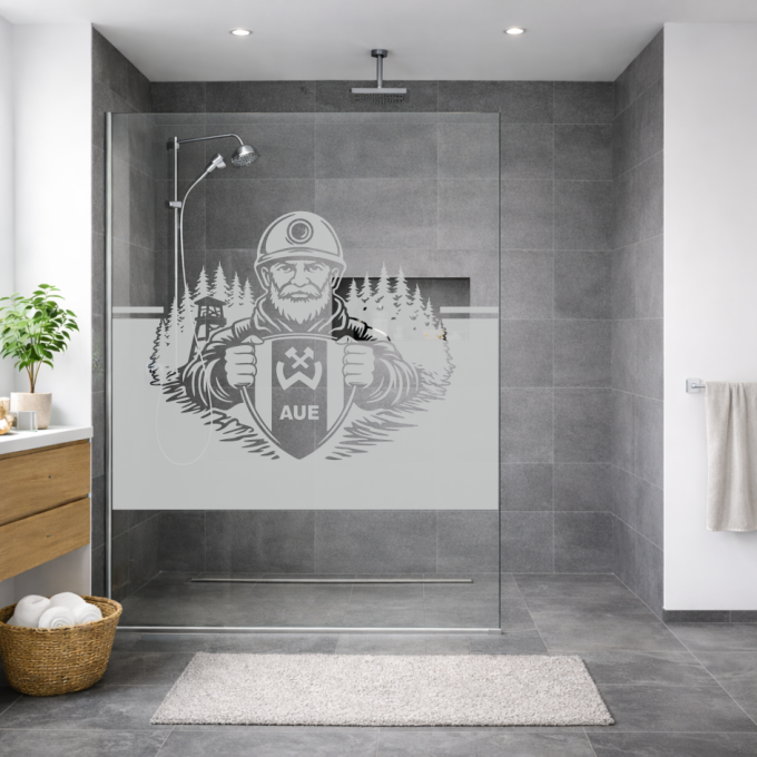 BSG Wismut Aue Aufkleber „Wir kommen aus der Tiefe, wir kommen aus dem Schacht“ – Sichtschutz Fensterfolie | Dekorfuchs