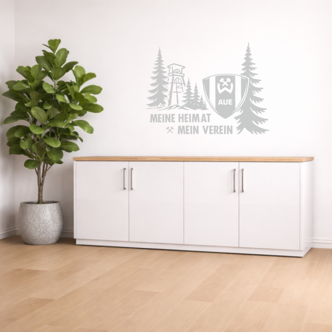 BSG Wismut Aue Aufkleber „Meine Heimat Mein Verein“ | Dekorfuchs