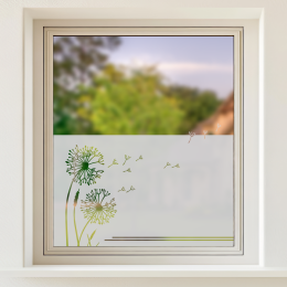 Sichtschutz - Pusteblumen mit fliegenden Samen
