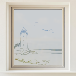 Sichtschutz - Leuchtturm – vollflächig