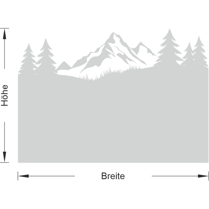 Sichtschutz - Berglandschaft - Alpen
