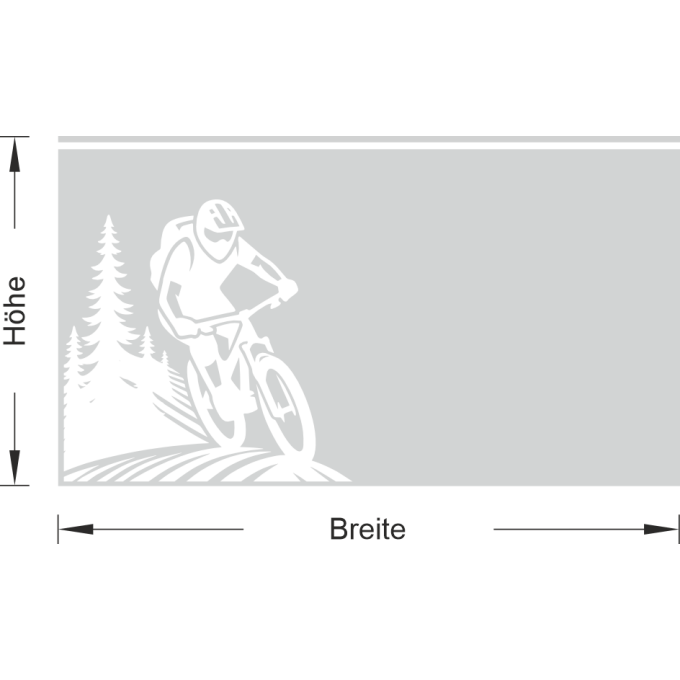 Sichtschutz - Mountainbiker Mountainbike Trail