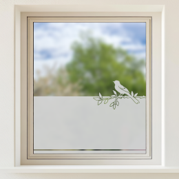 Sichtschutz - Vogel auf einem Astzweig