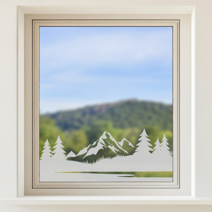 Glastattoo - Idyllische Berglandschaft Alpen