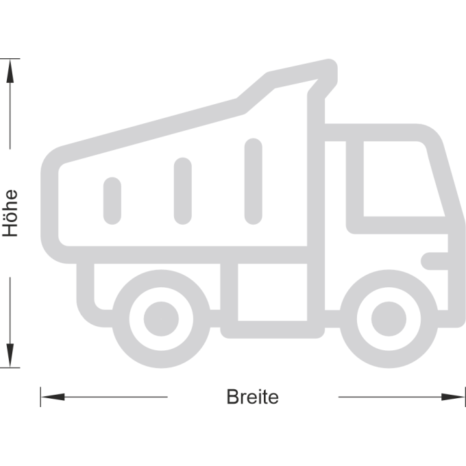 Glastattoo - Baufahrzeug – LKW